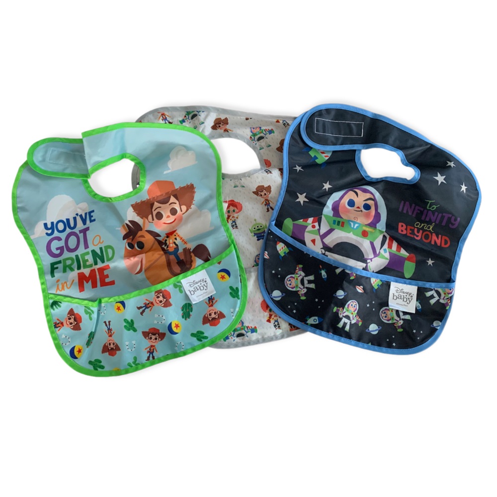 Three Toy Story Bumkins Bibs
